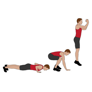 Male Character Burpees