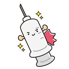 注射のヒーローキャラクター