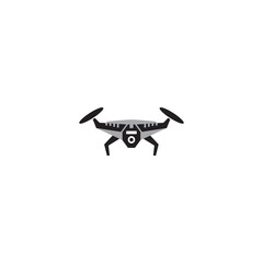 drone flying robotic illustration logo
