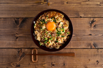 麻婆豆腐うどん