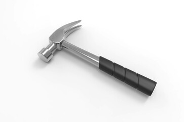 hammer, metal, 3d, render, black hammer, steel