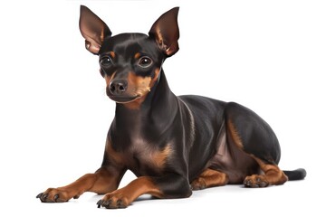 Miniature Pinscher , a small breed , energetic and lively personality.