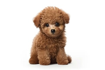 poodle puppy isolated on white