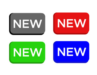 Vector set icons of new labels