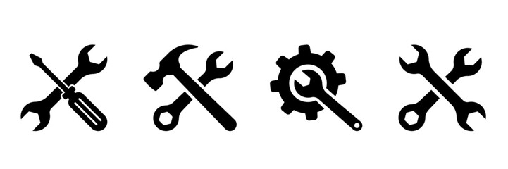 Tools vector icons collection