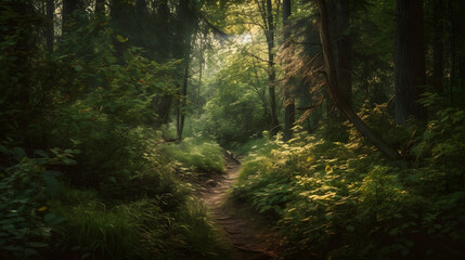 a woodland path