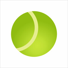 tennis ball icon a clip art simple design , Abstract, logo, line logo, icon, vector design. symbol logo, concept for design. 