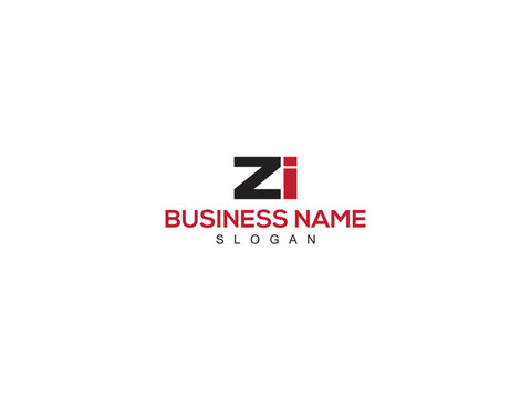 ZI, ZI Letter Logo, Linked zi Logo Icon Vector Stock