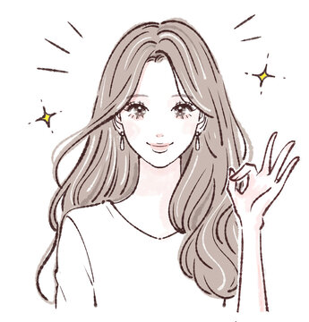 recommend clip art: 女性のイラスト素材