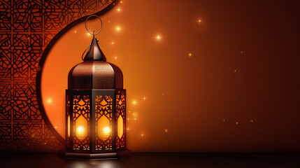 Fototapeta na wymiar Ramadan Muslim Holiday Background. Ai generative