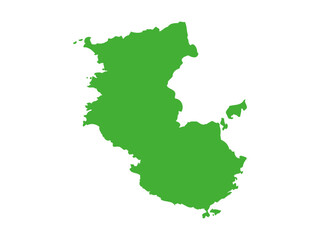 日本の和歌山県の形