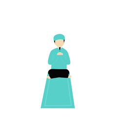 Praying Faceless Muslim