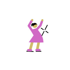 international dance day icon, simple icon dance with elegance concept