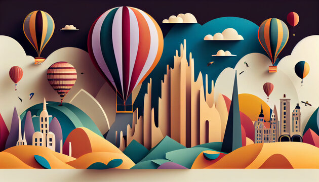 Ballen Journey Above the Urban Skyline