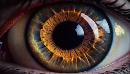 Close up Of Human Eye