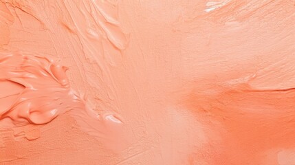 Textured peach paint, generative ai composite.