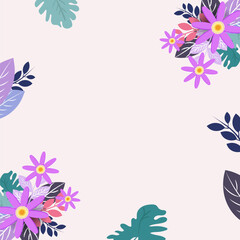 White background flower vector graphic illustration, spring, decoration, wallpaper