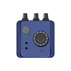 equalizer audio interface cartoon vector illustration