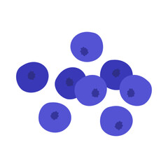 ブルーベリー。フラットなベクターイラスト。
Blueberry. Flat designed vector illustration.