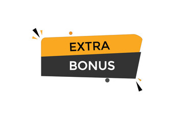 extra bonus vectors.sign label bubble speech extra bonus
