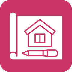 Vector Design Blueprint Icon Style