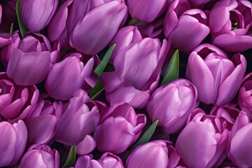 Fototapeta premium Spring Purple, Blue, Lavender, Tulip Tulips Flower Flowers Seamless Repeating Repeatable Texture Pattern Tiled Tessellation Background Image