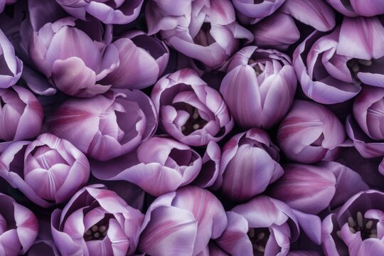 Spring Purple, Blue, Lavender, Tulip Tulips Flower Flowers Seamless Repeating Repeatable Texture Pattern Tiled Tessellation Background Image