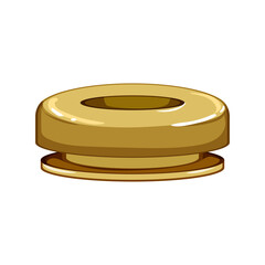 fashion grommet ring cartoon vector illustration