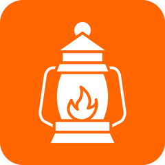 Vector Design Oil Lamp Icon Style
