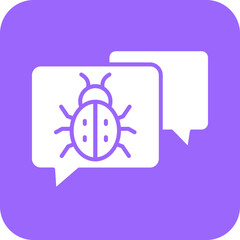 Vector Design Chat Virus Icon Style