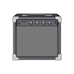 amp guitar amplifier cartoon vector illustration