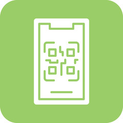 Vector Design Mobile Qr Code Icon Style