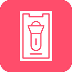 Vector Design Mobile Torch Icon Style