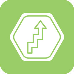 Vector Design Zig Zag Road Icon Style