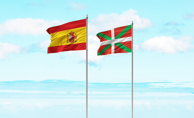 Flag of the Basque Country flag - obrazy, fototapety, plakaty