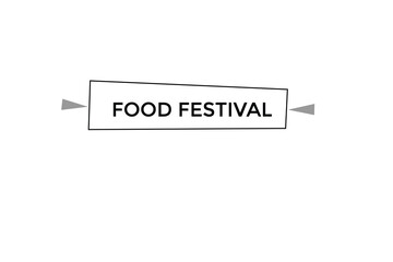 food festival vectors.sign label bubble speech food festival
