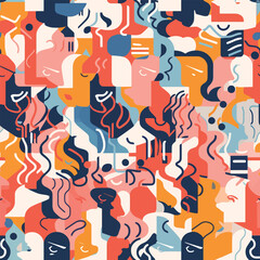 Abstract artistry - Abstract Mindset Seamless Pattern
