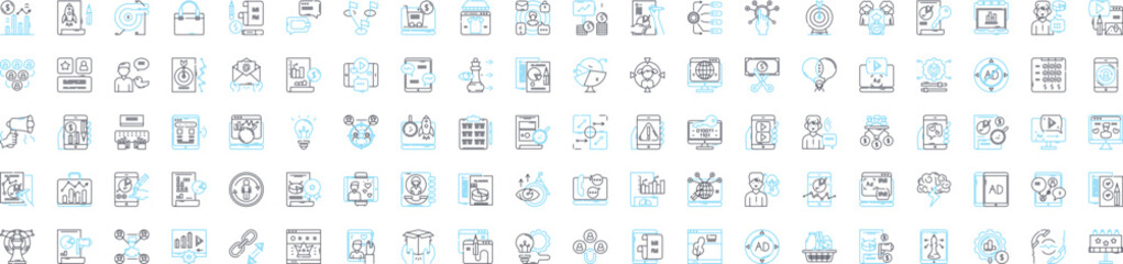 Project finance vector line icons set. Project, finance, financing, investment, debt, equity, cashflow illustration outline concept symbols and signs