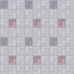 Japanese Pastel Brick Vector Seamless Pattern