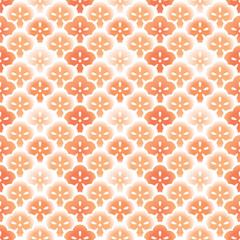 Japanese Overlap Cherry Blossom Vector Seamless Pattern