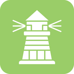 Vector Design Lighthouse Icon Style