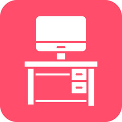 Vector Design Computer Table Icon Style