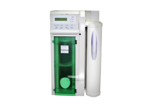 Equipment for testing samples in the environmental laboratory, isolated on a white background. Conducting chemical and biological analyses, image tests