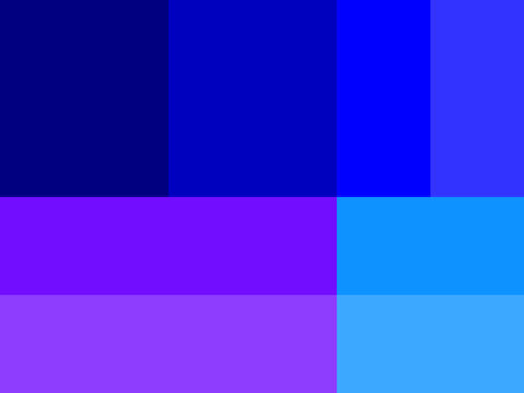 Blue shades color palette. abstract blue background with square tiles.