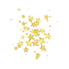 Magic stars vector overlay.  Gold stars scattered