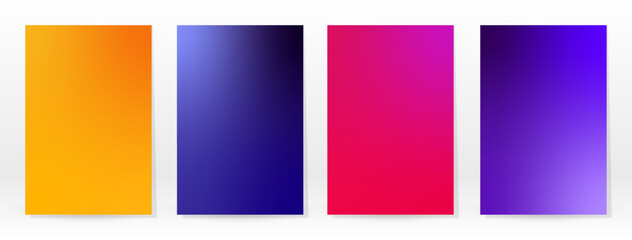 Naklejka premium Minimal Poster. Pastel Soft. Rainbow Gradient Set.