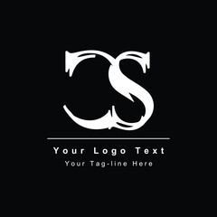 letter CS or SC design icon logo