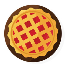 Berry pie vector