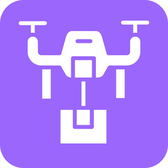 Vector Design Drone Delivery Icon Style