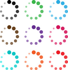 download icon Website Buffer Loader A spinning circle to download information on the website.